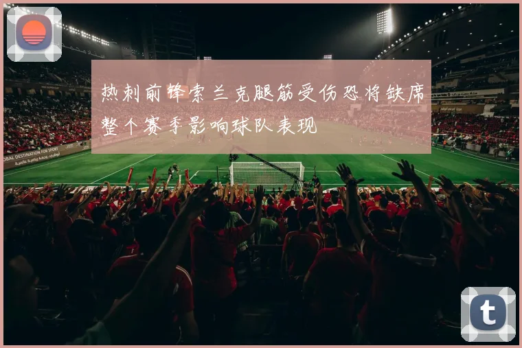 热刺前锋索兰克腿筋受伤恐将缺席整个赛季影响球队表现